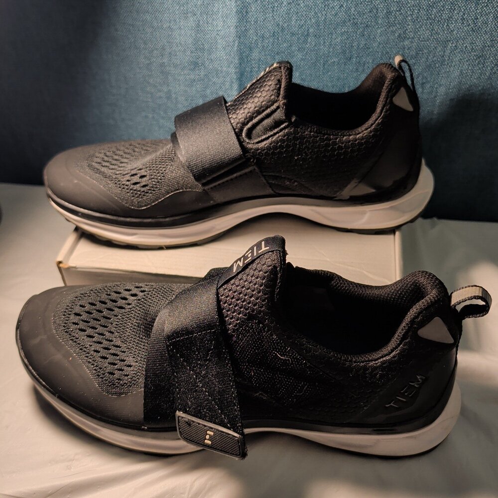 TIEM Slipstream Indoor Cycling Shoes Women's Size 8 US Black